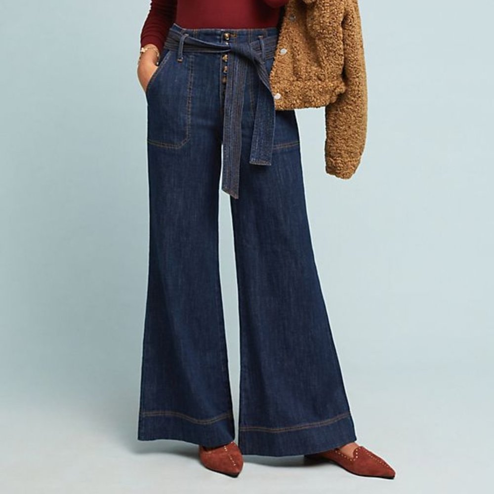 Anthropologie Pilcro Ultra High-Rise Wide-Leg Jeans, size 29, new with tags